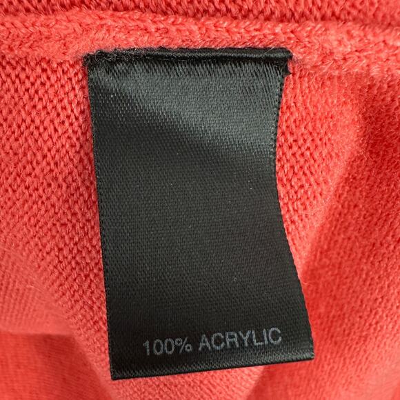 Soft BY Avenue Coral Single Button Long Sleeve Collarless Cardigan‎ Size 26/28 - Picture 3 of 7